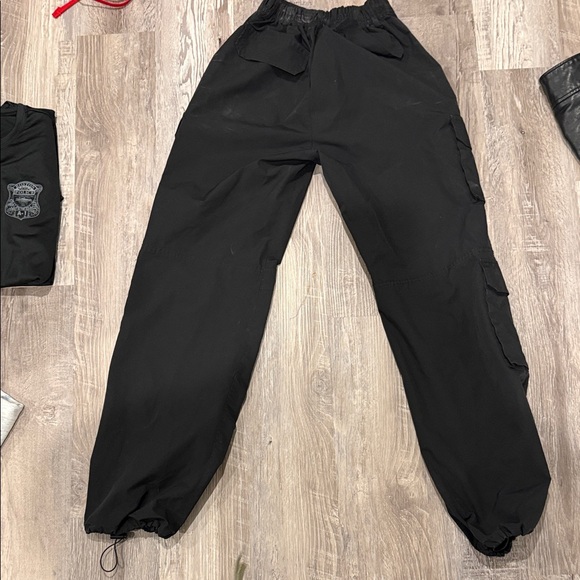 Love Tree Black Cargo Pants with Multiple Utility Pockets - Picture 3 of 4